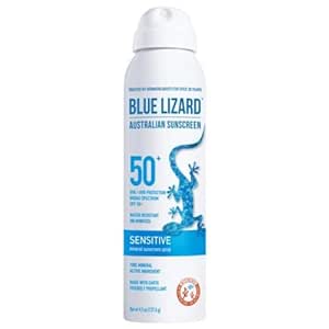 Broad Spectrum Mineral Sunscreen Spray SPF 50 , 5 oz, Bl.ue Lizard Sensitive