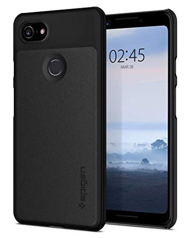 Spigen Thin Fit with Premium Matte Finish Coating Designed for Google Pixel 3 Case (2018) - Black