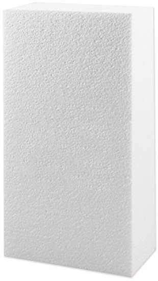 Hygloss Products White Styrofoam Blocks - for Projects, Arts, & Crafts, 4 by 12 by 1-Inch, Pack of 6