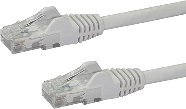 StarTech.com 25ft CAT6 Ethernet Cable - Yellow CAT 6 Gigabit Ethernet Wire -650MHz 100W PoE RJ45 UTP Network/Patch Cord Snagless w/Strain Relief Fluke Tested/Wiring is UL Certified/TIA (N6PATCH25YL)