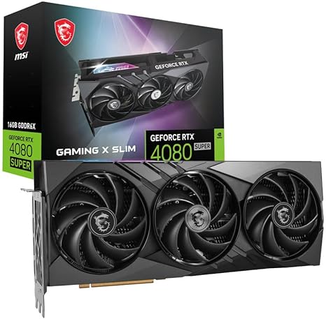 MSI GeForce RTX 4080 Super 16G Gaming X Slim Graphics Card