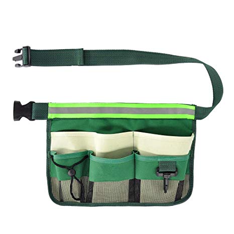 SYOOY Gardening Tools Organizer Garden Waist Bag Hanging Pouch with Adjustable Belt for Holding Tools