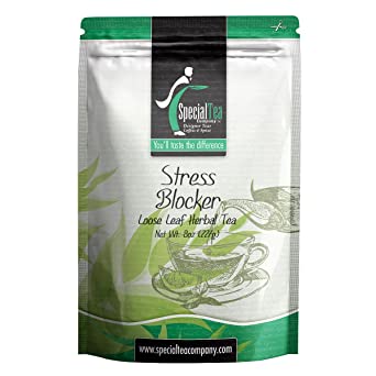 Special Tea Company Stress Blocker Loose Leaf Herbal Tea, 8 oz.