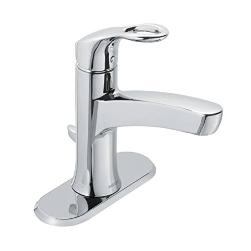 Moen WS84900 Kleo One Handle Bathroom Faucet Low Arc Lavatory Sink Fixture, Chrome