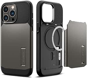 Spigen Slim Armor (MagFit) Designed for iPhone 14 Pro Case (2022) - Gunmetal