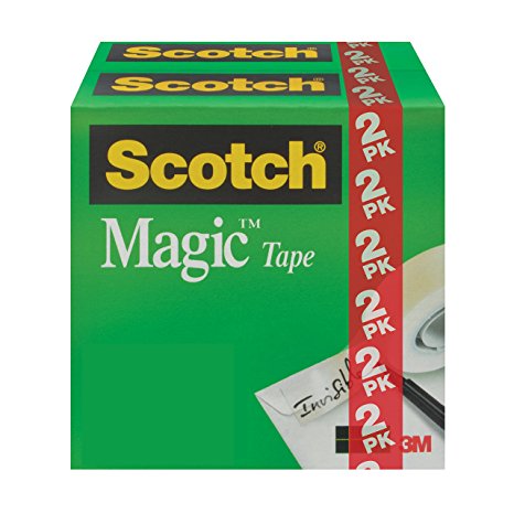 Scotch Magic Tape, 3/4 x 1000 Inches, 2 Boxes/Pack (810K2)