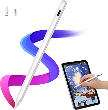 Stylus Pen for iPad, iPad Pencil with Palm Rejection(2018-2022) iPad Stylus Compatible for iPad 6th-9th Gen, iPad Mini 5th/6th Gen, iPad Air 3rd/4th Gen, iPad Pro 11''/12.9