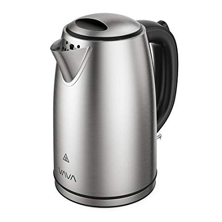 VAVA Electric Kettle 1.7L Stainless Steel Fast Boiling Water Kettle for Tea