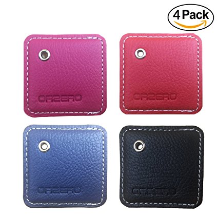 [4 Pack] Orzero Stylish Case For Tile Mate Finder with Keychain Protected from Scratch Wet Dirty (Tile Finder Not Included) - 4 Colors