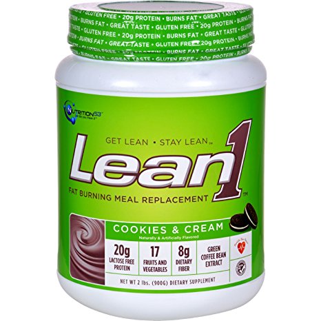 Nutrition53 Lean1 Nature's Performance Shake - Cookies and Cream - 2 lbs