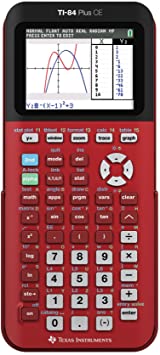 Plus CE Color Graphing Calculator, Radical Red