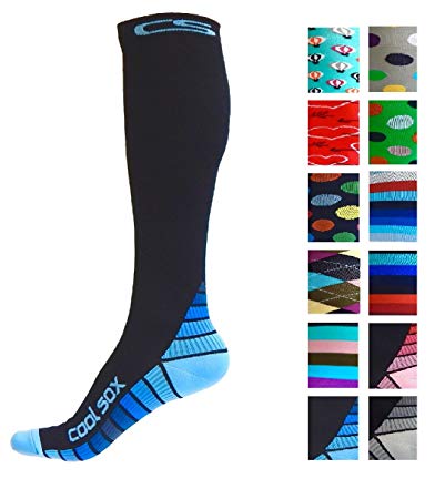Compression Socks for Men & Women - BEST Graduated Athletic Fit for Running, Nurses, Shin Splints, Flight Travel, Maternity Pregnancy - Boost Stamina, Circulation & Recovery