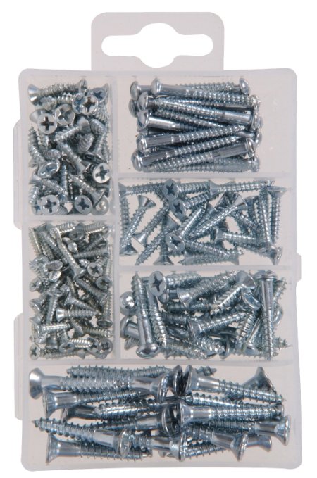 The Hillman Group 591519 Small Small Wood Screw Assortment, 195-Pack