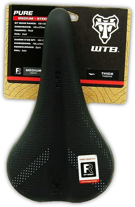 WTB Pure Saddle - Microfiber Cover, Steel Rails, Medium - Trail, Enduro, Bikepacking