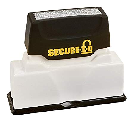 Cosco Secure I-D Security Stamp, Pre-Ink, 2 3/8" x 5/8" Security Strip, Black Ink (COS034590)