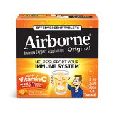 Airborne Vitamin C 1000mg Immune Support Supplement Effervescent Formula Orange 30 Count