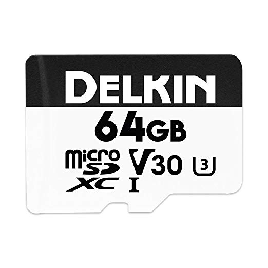 Delkin DDMSDW66064G Devices 64GB Advantage microSDXC UHS-I (U3/V30) Memory Card
