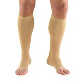 Truform 0865 Compression Stockings Below Knee Open Toe 20-30 mmHg Beige X-Large