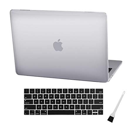 MacBook Pro 13 Case Laptop Plastic Hard Case 2019 2018 2017 2016 Release A2159/A1989/A1706/A1708, Plastic Hard Shell & Silicone Keyboard Cover Compatible Newest Mac Pro 13 Inch (Crystal Clear)