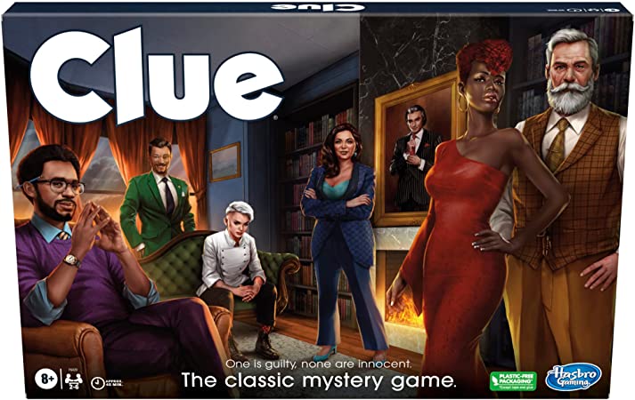 Clue Board Game for Kids Ages 8 and Up, Reimagined Clue Game for 2-6 Players, Mystery Games, Detective Games, Family Games for Kids and Adults