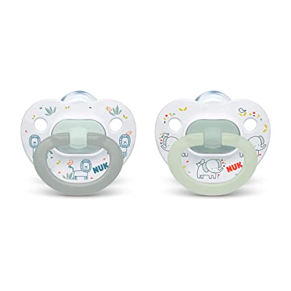 NUK Orthodontic Pacifiers, Boy, 0-6 Months, 2-Pack