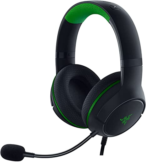 Razer Kaira X Wired Headset for Xbox Series X|S, Xbox One, PC, Mac & Mobile Devices: TriForce 50mm Drivers - HyperClear Cardioid Mic - Flowknit Memory Foam Ear Cushions - On-Headset Controls - Black