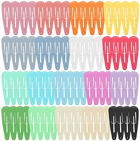 Anezus 80 Pcs 2 Inch Snap Hair Clips Non-Slip Metal Barrettes for Baby Girls Toddlers Kids Women Accessories