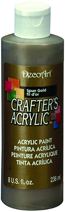 DecoArt DCA96-9, Carafters Acrylic, 8-Ounce, Spun Gold