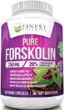 Finest Vitamins Pure Forskolin - 20 Standardized - 250 mg - 60 Capsules