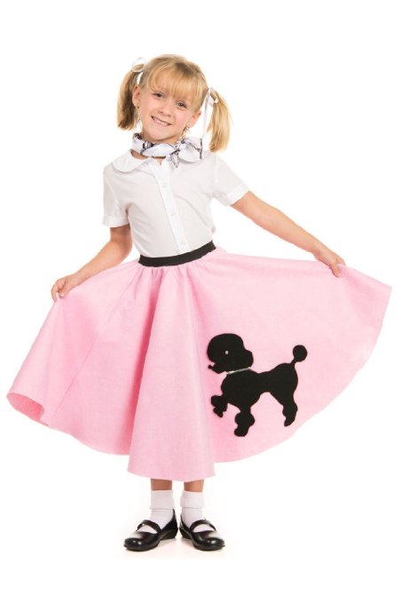 Poodle Skirt with Musical Note printed Scarf
