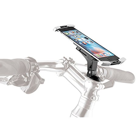Ibera Bike Phone Holder - Bicycle Stem Mount Holder, Adjustable for 4.3" - 5.8" Screen.
