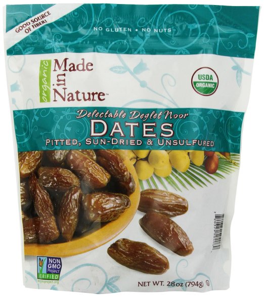 Made in Nature Organic Sun-Dried Deglet Noor Dates Pitted 28 Ounce