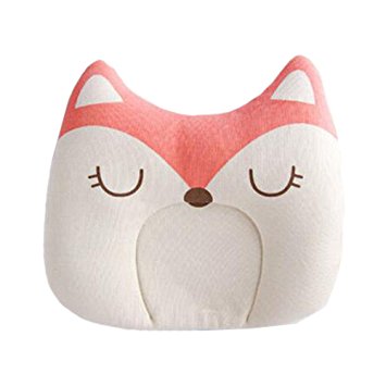Baby Sleep Pillow For Newborn Cotton Prevent Flat Head Baby Pillows Cute Pillow Adorable , fox