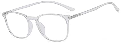 DEEPSEA Blue Light Blocking Computer Glasses for UV Protection Anti Eyestrain Anti Glare Gaming Glasses for Man/Female, Reading Eyeglasses(Update 2020) (Transparent)