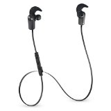 Photive EB200 Wireless Bluetooth Earbuds Secure fit Sweat-Proof Bluetooth Headphones - Black