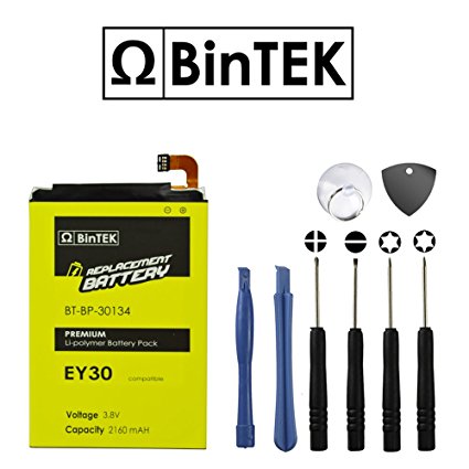 BinTEK Motorola Moto X 2nd Gen Battery Repalcement 2160mAH Li-Polymer Premium EY30 Battery with Opening Repair Tool Kit / Compatible with XT1085 models