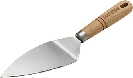 Cake Boss Wooden Tools and Gadgets Stainless Steel Cake Server