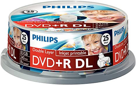 Philips DR8I8B25F - DVD R DL x 25-8.5 GB