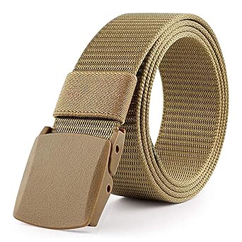 EDIFIER Unisex Nylon & Canvas Waist Belt (BLT067_03_Beige)