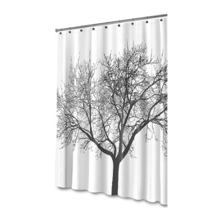 Shower Curtain with Tree Design 100% Waterproof & Eco-Friendly Large Size by RemaxDesign®