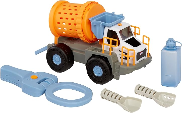 Little Tikes Big Adventures Metal Detector Mining Truck, STEM Toy Vehicle with Real Working Metal Detector, Rock Tumbler, Shovels, Water Tank for Girls, Boys, Kids Ages 3