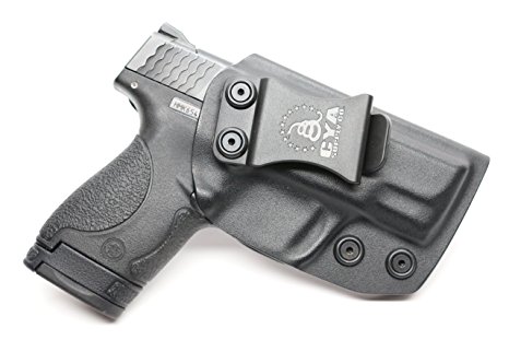 CYA Supply Co. IWB Holster Fits: Smith & Wesson M&P Shield 9MM/.40 S&W - Veteran Owned Company - Made in USA - Inside Waistband Concealed Carry Holster