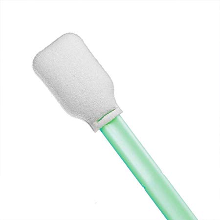 5" Cleanroom Large Rectangular Foam Tip Cleaning Swab Sticks for Solvent Printers, Keyboards, Firearms, Optical Equipment, Camera Lens, Applying, Detailing
