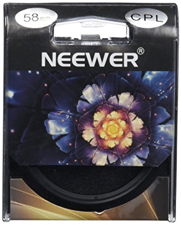 NEEWER® CPL Circular Polarizer Filter Polarizing for Nikon Canon Sony Pentax Camera Lens (58MM)