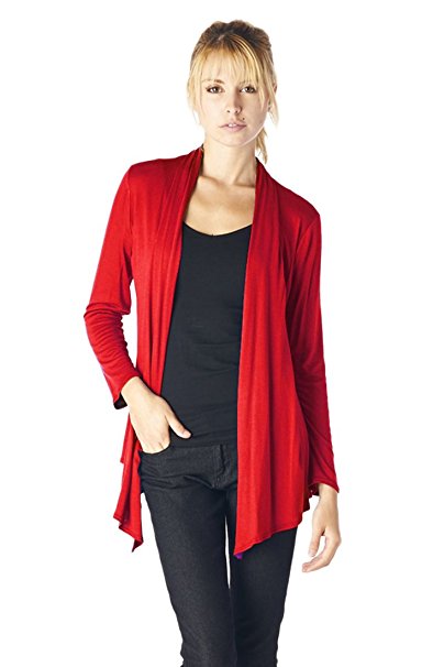 Women'S Rayon Span Various Styles of Comfortable Basic Cardigan - Solid & Prints