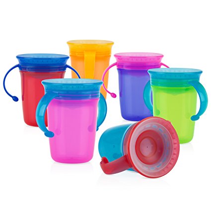 Nuby 1pk No Spill 2-Handle 360 Degree Wonder Cup - Colors May Vary