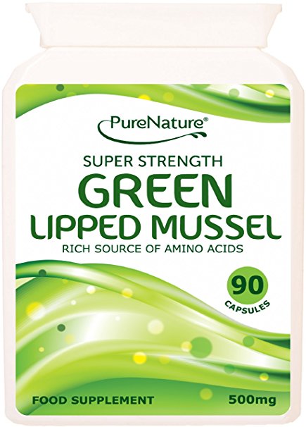 90 Green Lipped Mussel Super Strength and Best Quality Quick Release Capsules Supports the Maintenance of Healthy Joints and Movement-Amazing Results See Customer Reviews-100% Quality Satisfaction Guarantee-FREE UK DELIVERY