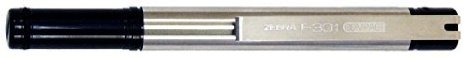 Zebra F-301 Compact Stainless Steel Ballpoint Pen 07mm Black 2 Pack 27412