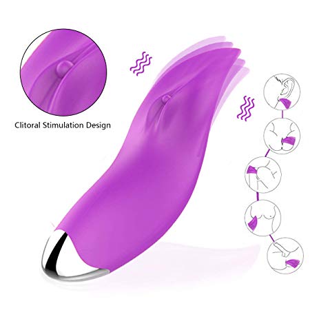 Sex Toys Clitoral Vibrator Clit Stimulators Small Tongue Licking Massager Sensual Games Oral Adult Toy for Virgin Foreplay Entertainment for Women Men Couples Silicone Waterproof (Purple)