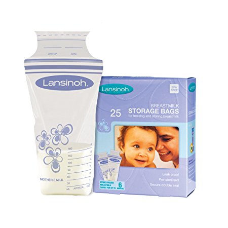 Lansinoh 20435 Breastmilk Storage Bags, 25-Count Box